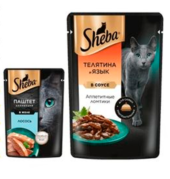 Sheba паучи 75г для кошек на выделенный ассортимент 
